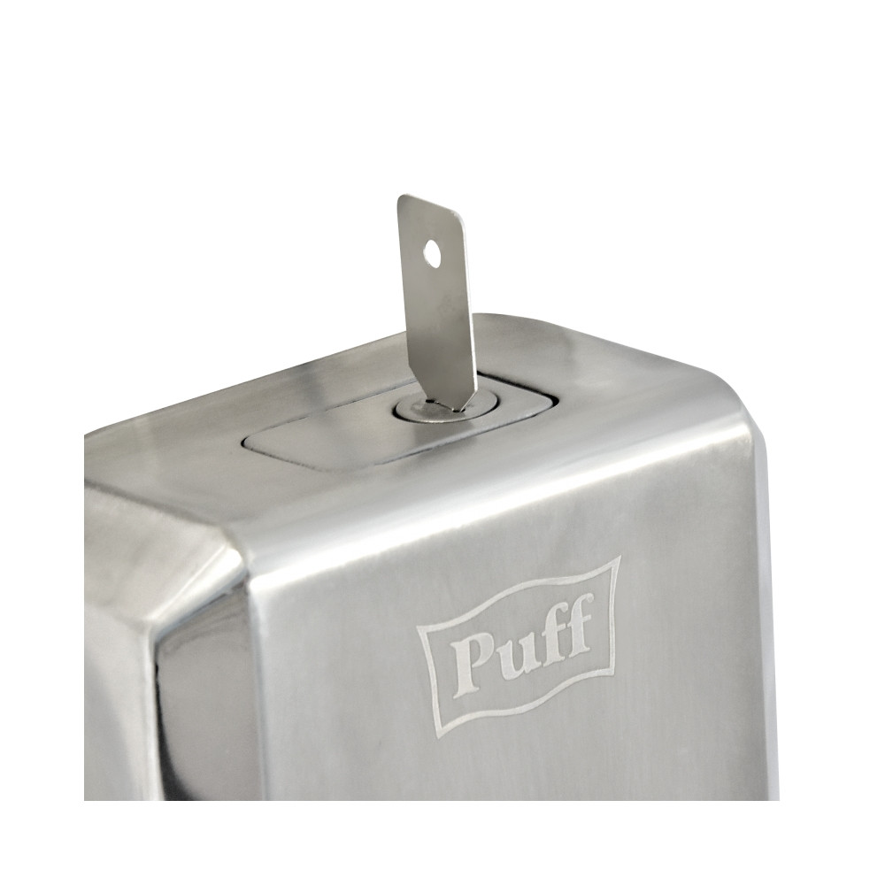 Дозатор для жидкого мыла PUFF-8708 нержавейка, 800мл с замком - фото 3 - id-p104453053
