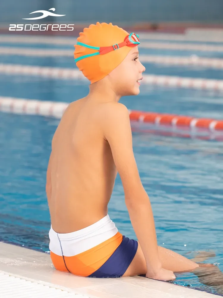 Шапочка для плавания 25DEGREES Nuance Orange, силикон, детский - фото 6 - id-p214657207