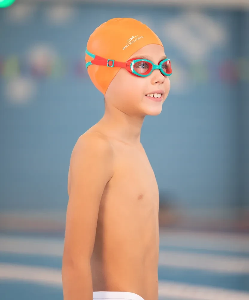 Шапочка для плавания 25DEGREES Nuance Orange, силикон, детский - фото 7 - id-p214657207