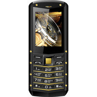 Кнопочный телефон TeXet TM-520R (черный-золотистый)