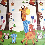 Двухсторонний детский Термоковрик складной "Книжка" 180х200 см, напольный, коврик детский,  толщина 1 см, фото 3