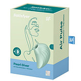 Вакуумно-волновой стимулятор с вибрацией Satisfyer Pearl Diver зеленый, фото 10