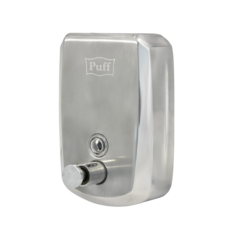 Дозатор для жидкого мыла PUFF-8708 нержавейка, 800мл с замком - фото 2 - id-p182747187