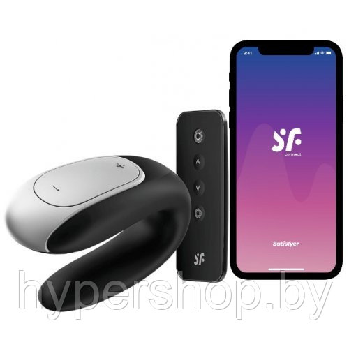 Смарт-стимулятор для пар Satisfyer Double Fun черный