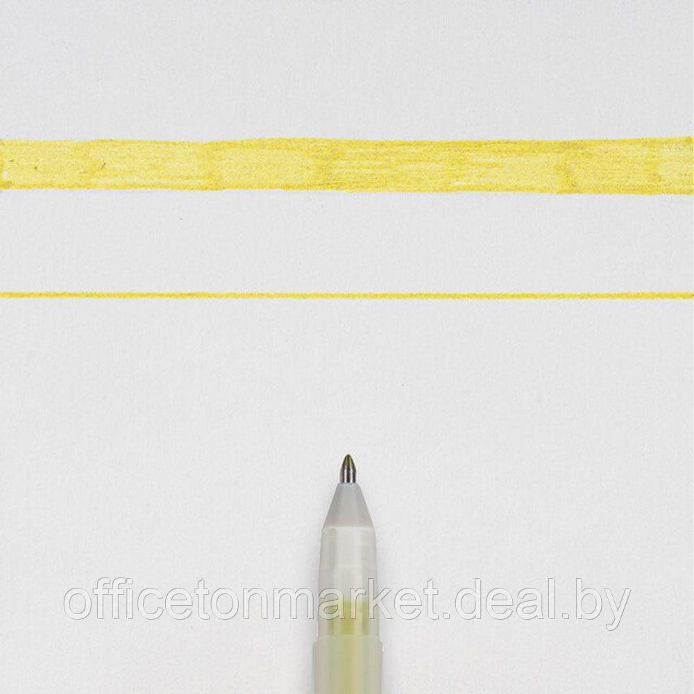 Ручка гелевая "Gelly Roll Stardust" , 0.5 мм, прозрачный, стерж. желтый - фото 2 - id-p214661211