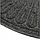 Коврик придверный полукруглый Contours Halfmoon, 60x90см, серый, фото 5