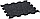 Коврик для тренажера 50x50см, 5мм, черный в крапинку (4 шт. в уп.; 1.0 кв.м.), фото 2