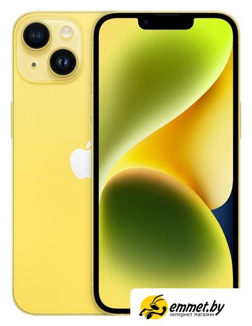 Смартфон Apple iPhone 14 256GB (желтый) - фото 1 - id-p214661432
