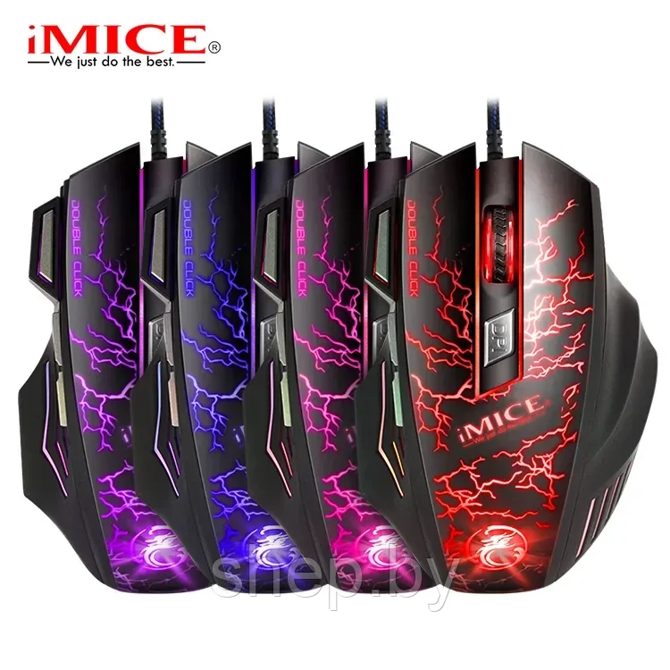 Игровая мышь IMICE A7, черный, 7 клавиш,LED-подсветка - фото 5 - id-p214662040
