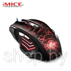 Игровая мышь  IMICE A7, черный, 7 клавиш,LED-подсветка