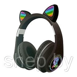 Беспроводные наушники Кошачьи Ушки Cat Ear M7 цвет : бело-розовый, черный