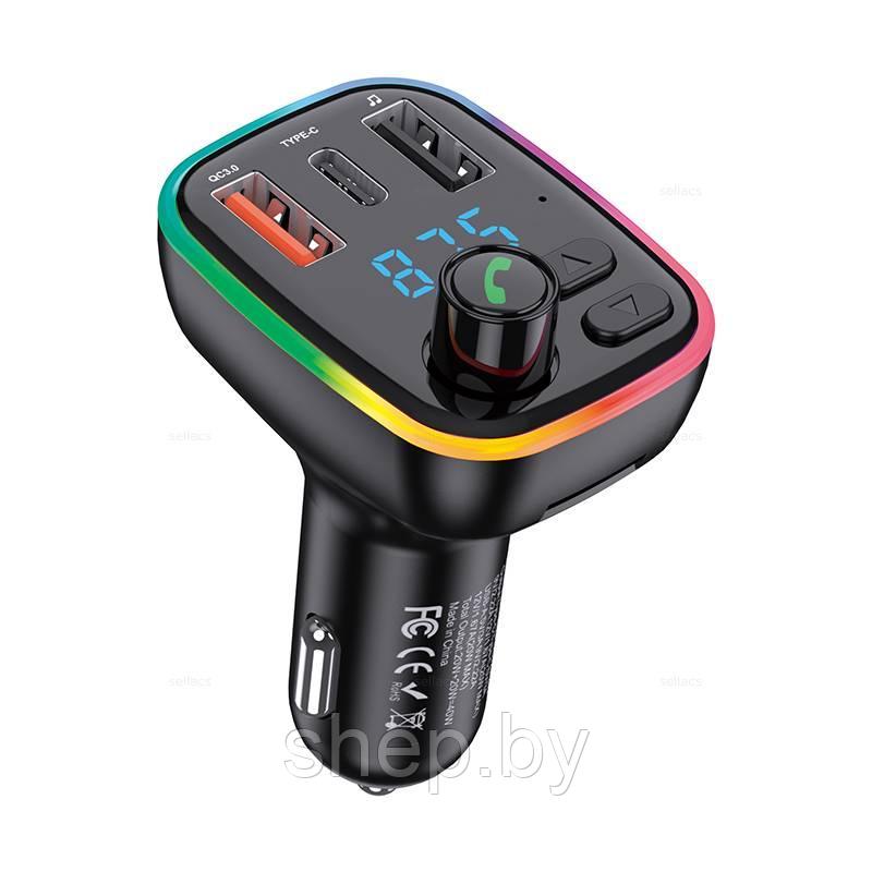 Автомобильный FM-модулятор с Bluethooth и RGB-подсветкой Jokade JH017 PD40W+QC3.0 - фото 2 - id-p214662052