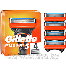 Gillette Fusion 5 4 шт. Мужские сменные кассеты / лезвия для бритья