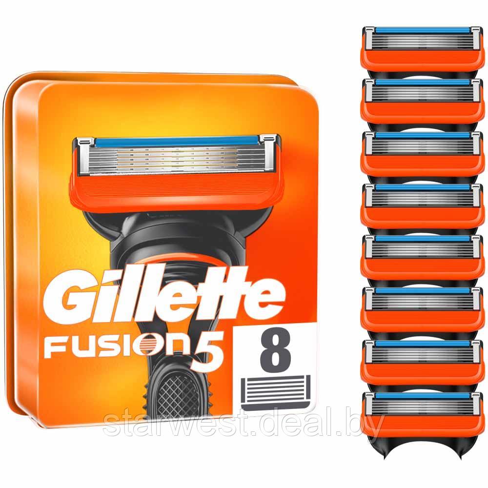 Gillette Fusion 5 8 шт. Мужские сменные кассеты / лезвия для бритья - фото 1 - id-p175181015