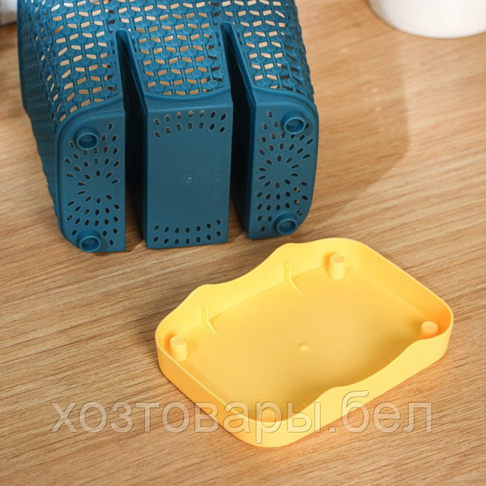 Сушилка для столовых приборов 3 отделения "Геш" 13,2х10х12 см, цвет МИКС - фото 3 - id-p214664697