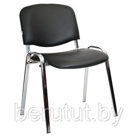 Кресло для посетителей Изо (кожзам, черный)
