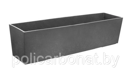 Горшок цветочный Sonata Plain Tapered 15x61x15см, стальной серый - фото 1 - id-p214667151