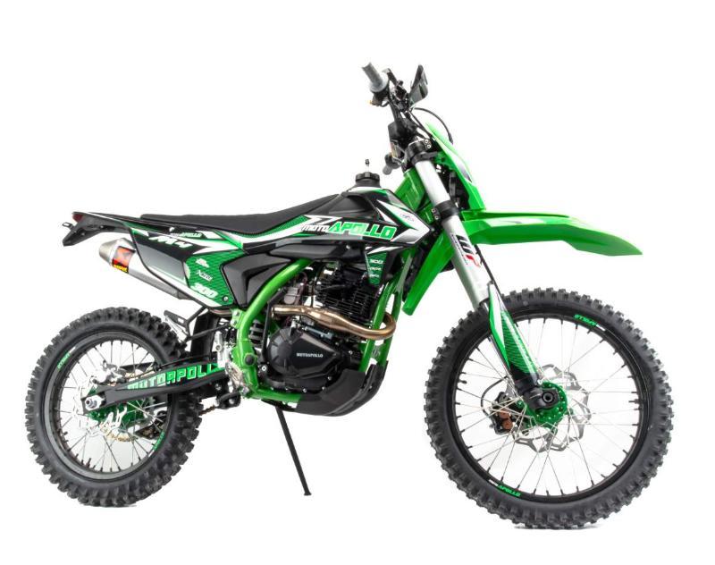Мотоцикл Кросс Moto Apollo M4 300 (175FMN PR5) зеленый - фото 1 - id-p214667339