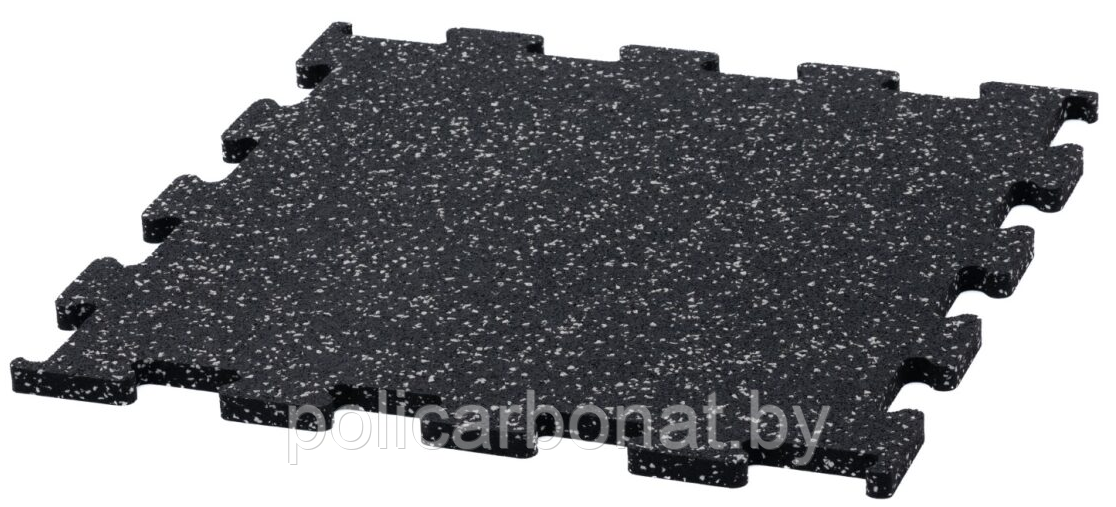 Коврик для тренажера 50x50см, 5мм, черный в крапинку (4 шт. в уп.; 1.0 кв.м.) - фото 7 - id-p214667155