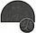 Коврик придверный полукруглый Contours Halfmoon, 60x90см, серый, фото 6