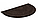 Коврик придверный полукруглый Contours Halfmoon, 60x90см, коричневый, фото 5
