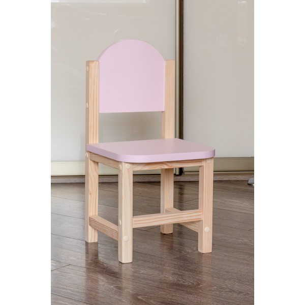 Детский стульчик для игр и занятий «Нежная роза» арт. SDLRN-27. Высота до сиденья 27 см. Цвет розовый с - фото 1 - id-p214667322