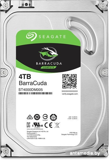 Жесткий диск Seagate Barracuda 4TB [ST4000DM004] - фото 1 - id-p208368588