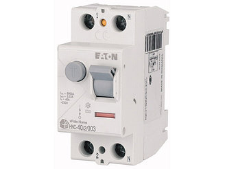 Устройство защитного отключения Eaton HNC-40/2/003, 2P, 40A, 6кA, 30мA, тип АC, 2M