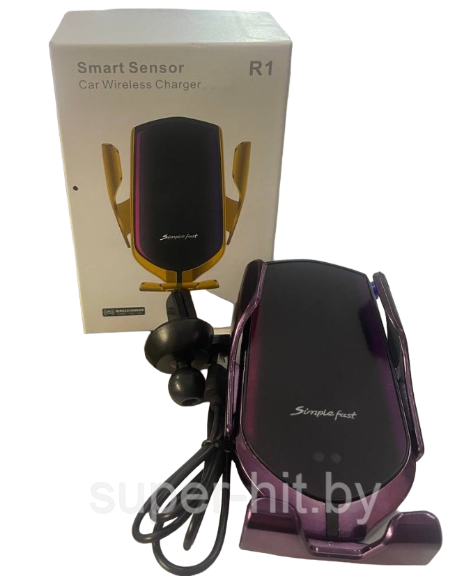 Автомобильная беспроводная зарядка-держатель с сенсорным датчиком Smart Sensor R1 - фото 7 - id-p214667646