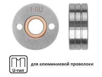 Ролик подающий ф 30/10 мм, шир. 12 мм, проволока ф 0,8-1,0 мм (U-тип) (для мягкой проволоки: алюминий)