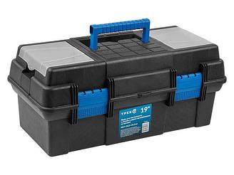 Ящик для инструмента пластмасс. 48.5х24.5х21.5 см (19") с лотком и органайз.20230 ТРЕК