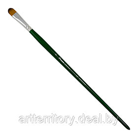 Кисть синтетика  плоскоовальная №8 (11,6 мм) длинная ручка "Pinax CREATIVE"
