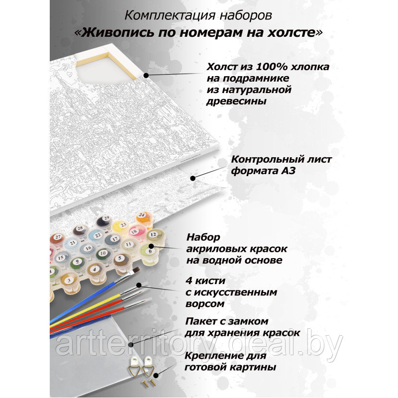 Живопись на холсте Осенние ягоды, 441-AS, 30х40 см, Белоснежка - фото 3 - id-p214673647