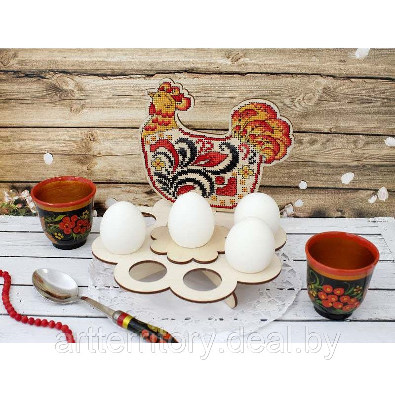 Набор для вышивания Подставка под яйца Наседка, О-013М, Щепка - фото 2 - id-p214673721