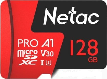 Карта памяти MicroSDXC 128GB Class 10 UHS-I(U3) (без адаптера) Netac Extreme Pro