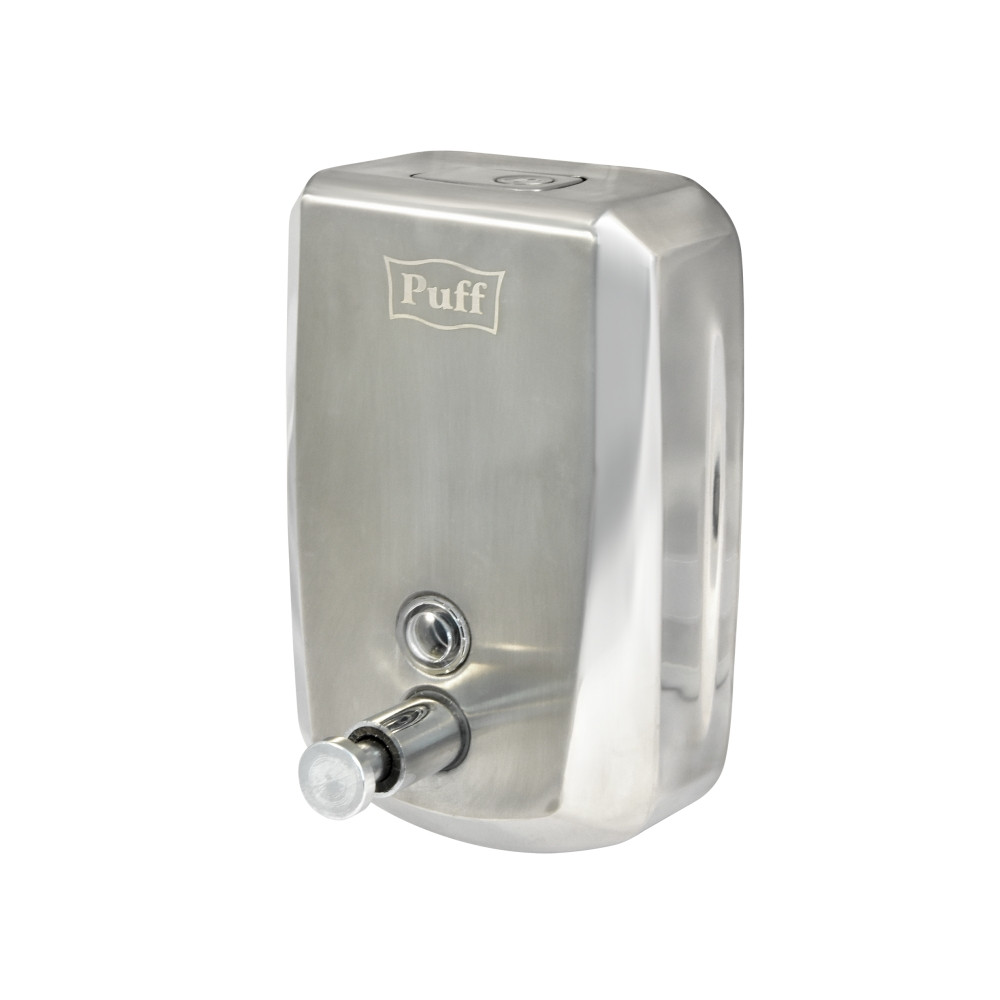 Дозатор для жидкого мыла PUFF-8715 нержавейка, 1000мл с замком - фото 2 - id-p104453182