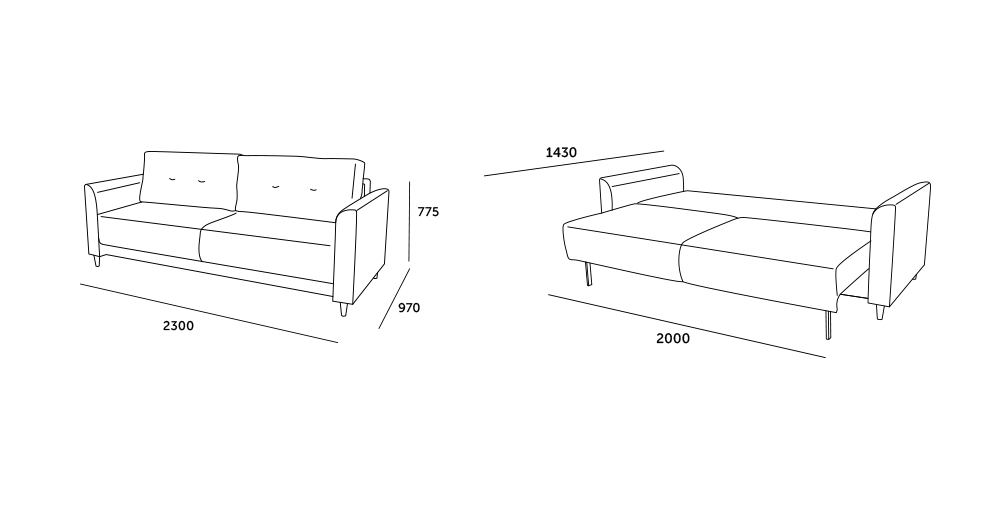 Диван Гранд - Каламбия грей (М-Стиль) - фото 2 - id-p214682889