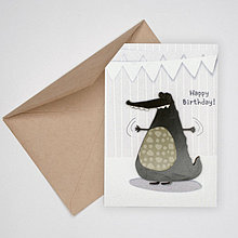 Дизайнерская открытка ручной работы Happy Birthday!
