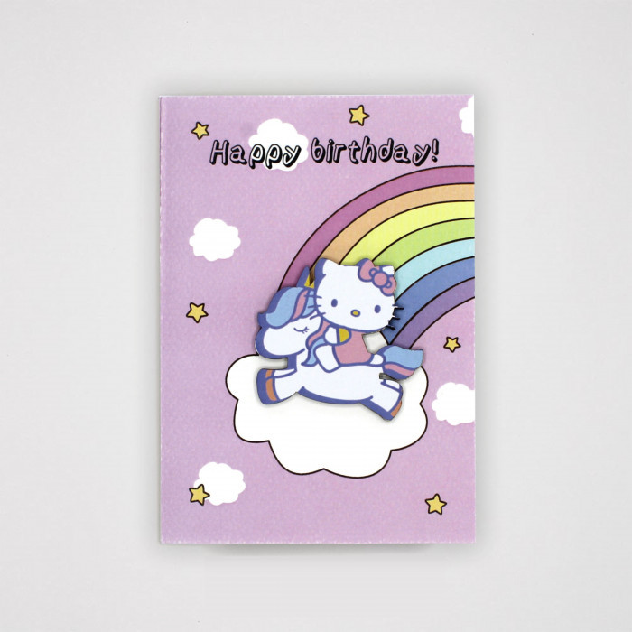 Дизайнерская открытка ручной работы Happy birthday! - фото 1 - id-p214689929