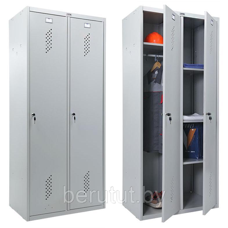 Шкаф металлический / Шкаф для раздевалок ПРАКТИК LS-21-80U для одежды
