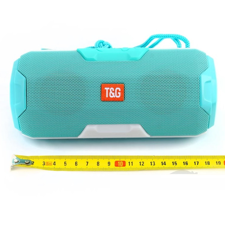 Беспроводная bluetooth колонка TG-143 с подсветкой Бирюзовая - фото 7 - id-p214691856