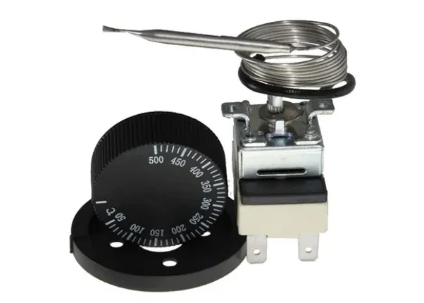 Термостат для пиццапечи капиллярный WZA-500E , с ручкой 16A, 500с, фото 2