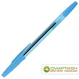 Ручка шариковая масляная STAFF "Basic BP-962", СИНЯЯ, корп.тонир. синий, узел 1 мм, 142962, Россия, фото 4