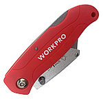 Нож универсальный складной со сменными лезвиями WP211002 WORKPRO, фото 4