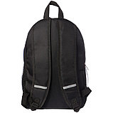 Рюкзак ArtSpace Simple Line черный-зеленый 42х31х15см, 1 отделение, 3 кармана, уплотненная спинка, фото 4