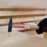 Молоток механика с деревянной рукояткой 1000гр WP241020 WORKPRO, фото 5
