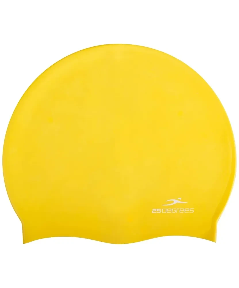 Шапочка для плавания 25DEGREES Nuance Yellow, силикон, подростковый - фото 1 - id-p214657282