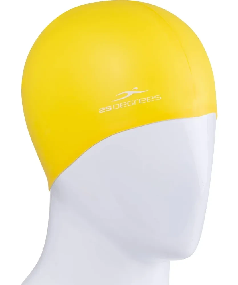 Шапочка для плавания 25DEGREES Nuance Yellow, силикон, подростковый - фото 2 - id-p214657282