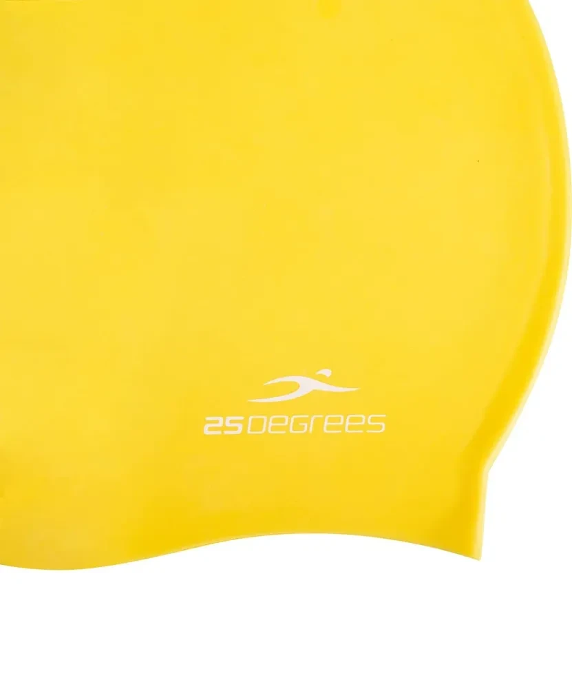 Шапочка для плавания 25DEGREES Nuance Yellow, силикон, подростковый - фото 3 - id-p214657282