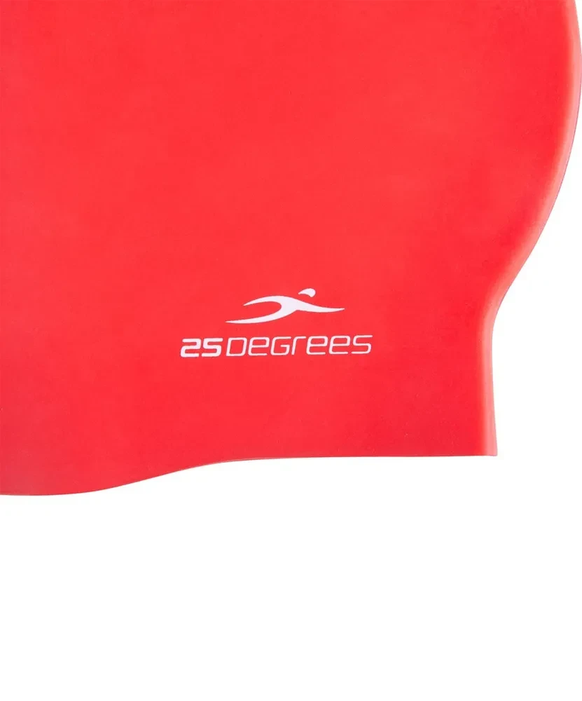 Шапочка для плавания 25DEGREES Nuance Red, силикон, подростковый - фото 4 - id-p214693697